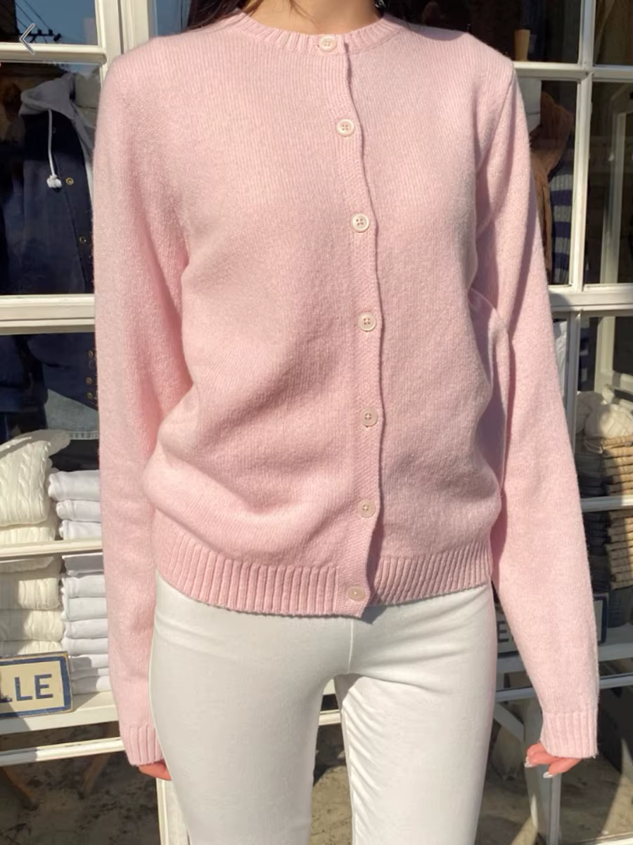 Cardigan tricoté à manches longues pour femmes