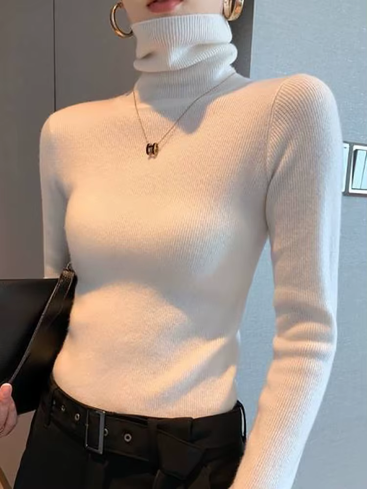 Pull-over col roulé pour femme 2026