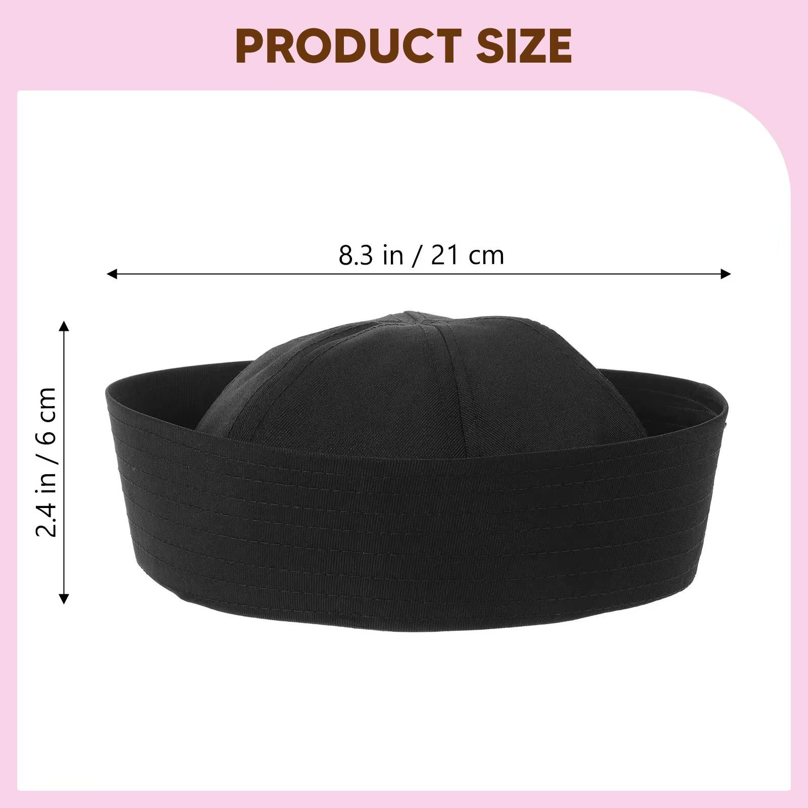 Chapeau de marin minimaliste, élégant et accrocheur, style nautique, casquette de capitaine pour les fêtes, Halloween, spectacles sur scène