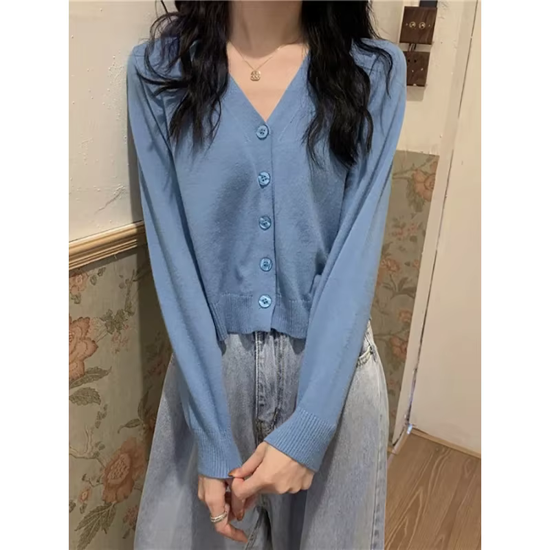 Cardigan Triblockchain à Manches sulfpour Femme