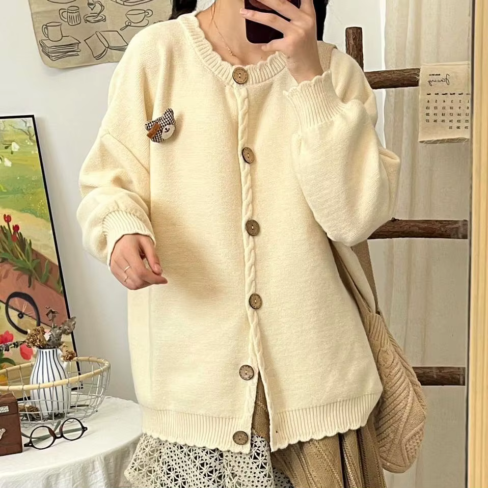 Nouveau Pull Simple d'automne et d'hiver pour femmes au japon