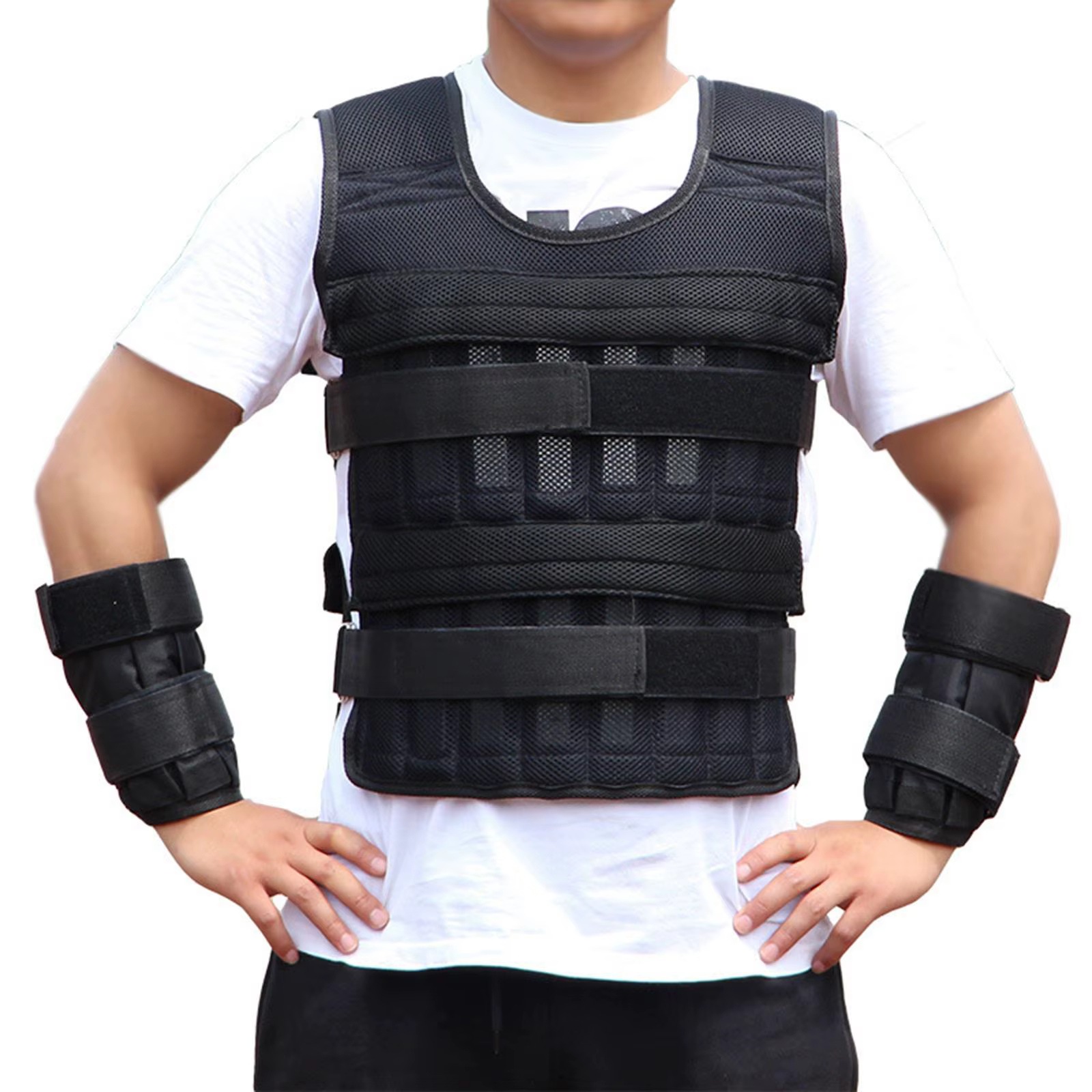 Gilet lesté, bracelet lesté, gilet de poids pour la course et la marche