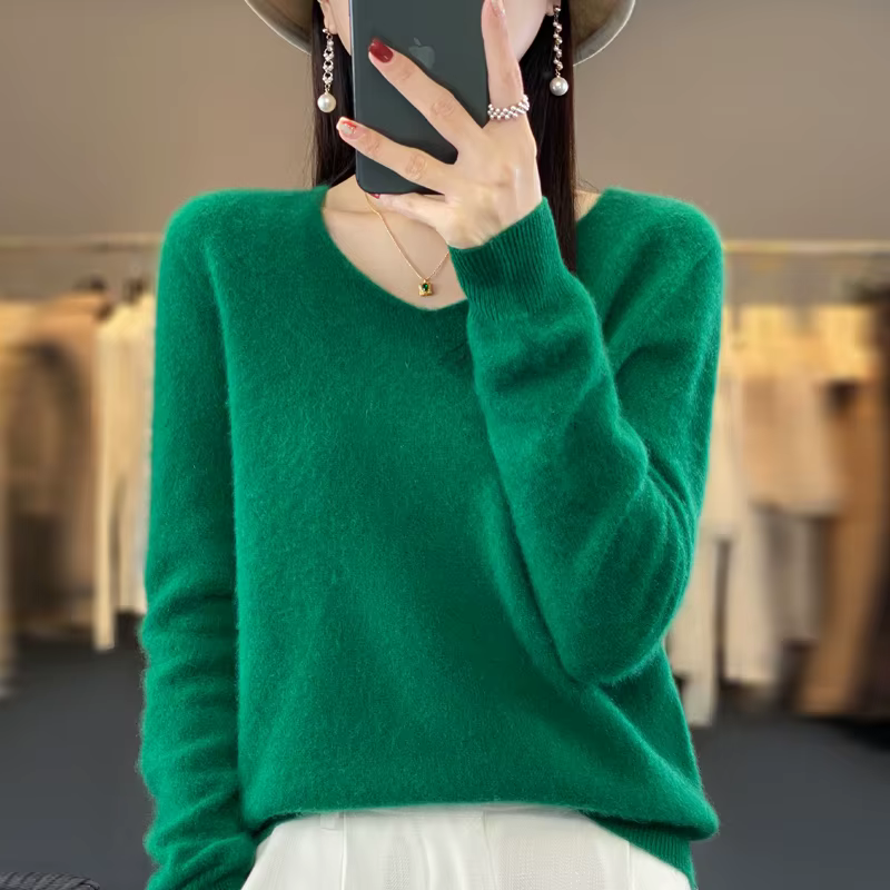 Pull en cachemire 100% pure laine pour femme