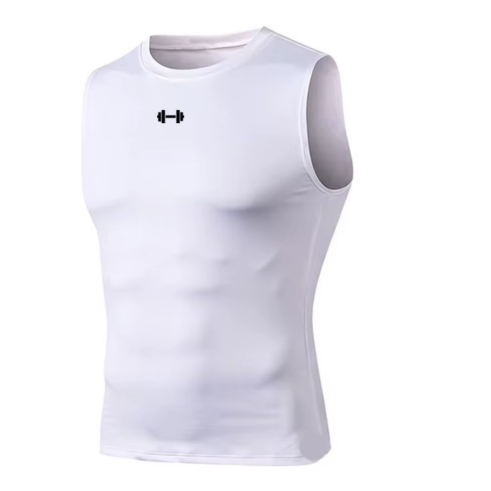 Gilet de course pour hommes, chemise d'été sans manches, gilet de compression élastique, haut pour hommes, gilet de fitness, gilet de sport d'entraînement