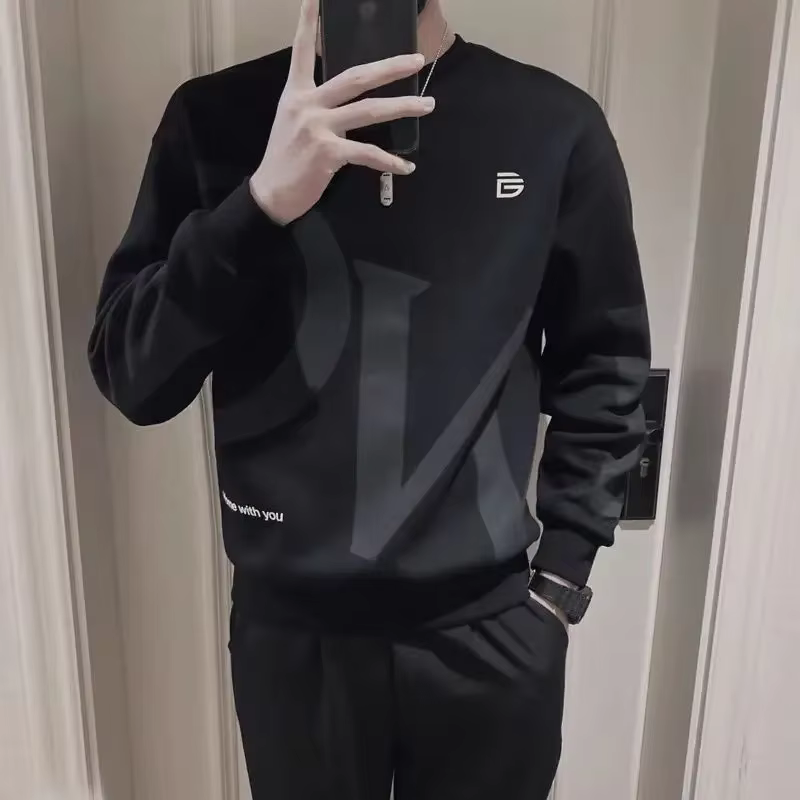 Pull à col rond PVD pour hommes, sweat-shirt, style coréen, streetwear S, haute qualité, automne, nouveau