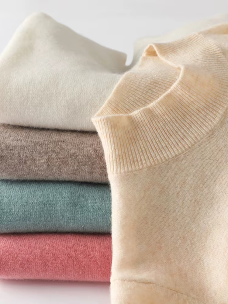 Nouveau Pull Tricoté à Manches Longues