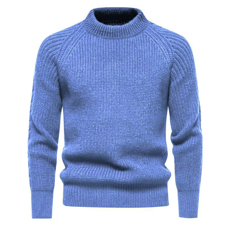 Pull d'automne à col rond pour hommes, nouveaux tricots à manches longues, coupe cintrée
