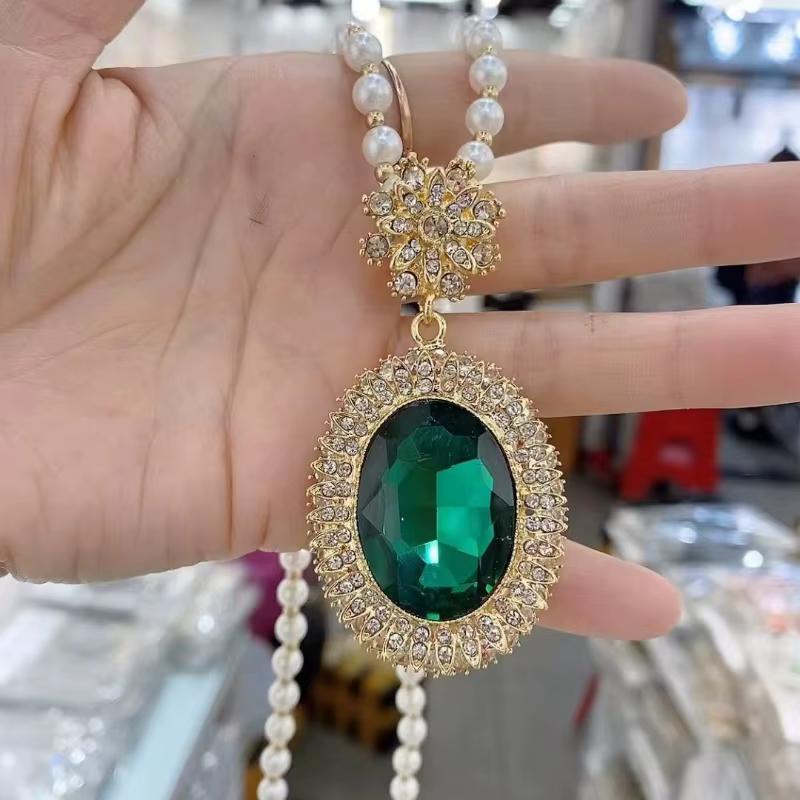 Chaîne de pull en perles pour femmes, pendentifs polyvalents de tempérament, longs Styles ethniques, collier, bijoux, automne et hiver