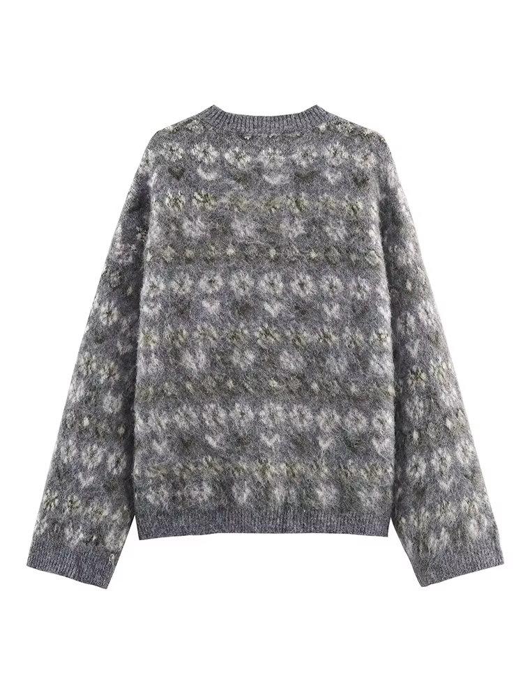 HH femmes à manches longues tricoté pull