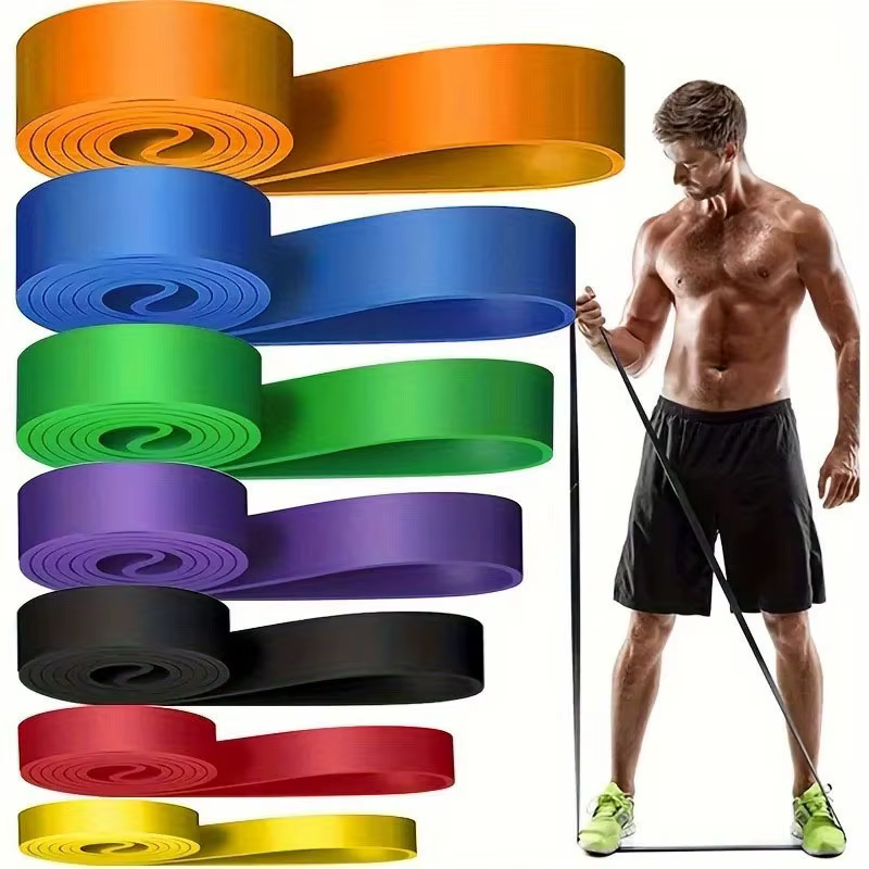 Bande de résistance robuste, ceinture élastique en Latex, aide à la traction pour l'entraînement Pilates, Fitness, exercice corporel en forme de gymnastique à domicile