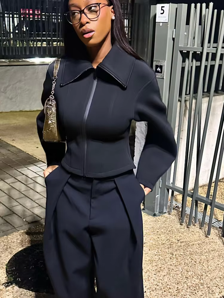 Veste pour femme, manteau cintré à la taille