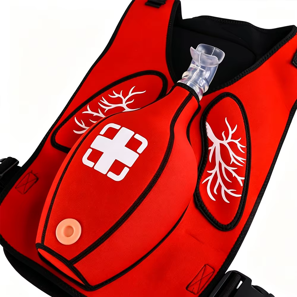 1 gilet d'entraînement aux premiers secours Heimlich, avec gilet anti-étouffement et blocage trachéal, pour la formation aux premiers secours et les fournitures pédagogiques
