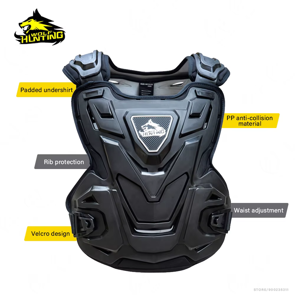 Armure corporelle de Motocross, veste de moto, gilet d'armure, intérieur et extérieur, protection de poitrine Anti-chute, équipement de protection pour vélo tout-terrain