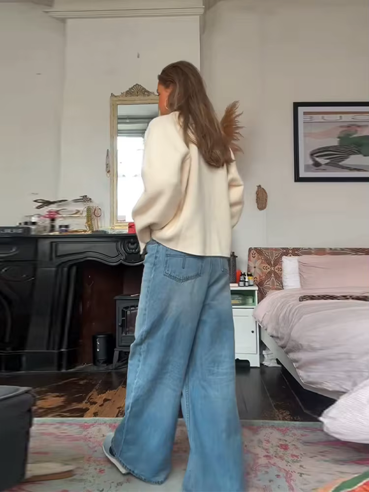 Cardigan tricoté à fermeture éclair pour femme
