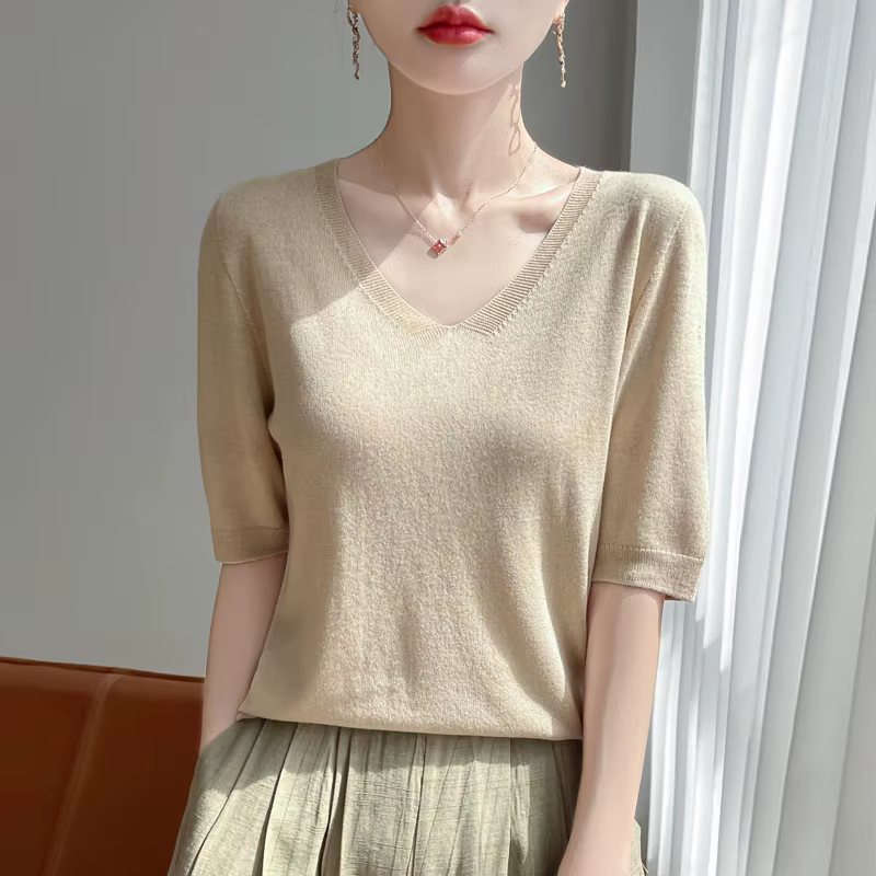 Pull tricoté 100% laine mérinos pour femmes