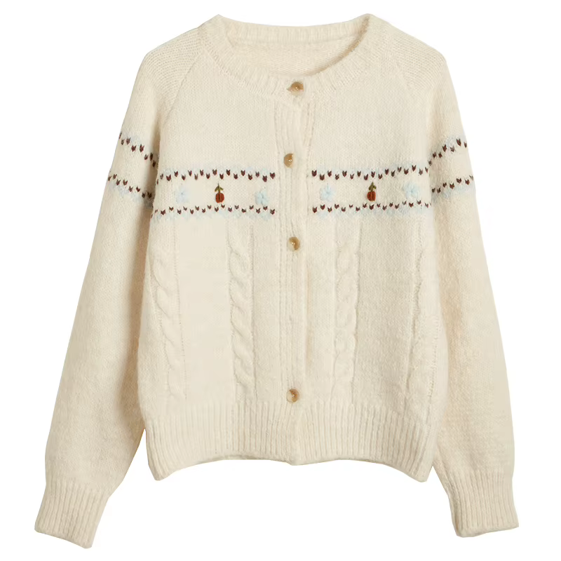 Cardigan OLrain style Mori Girl pour femme