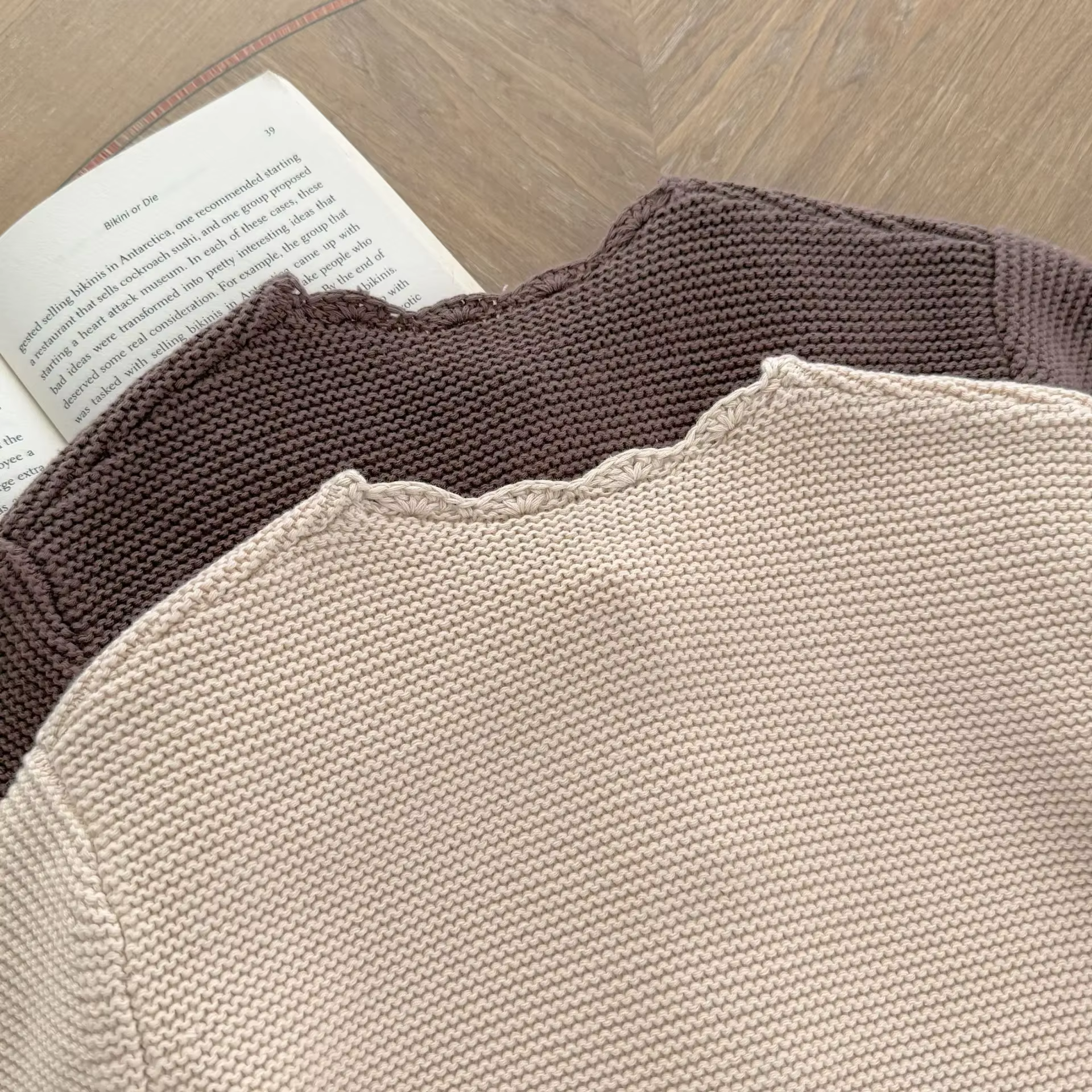 Cardigan tricoté en coton pour bébé fille et garçon de 0 à 3 ans, nouveau-né festonné à la main, manches longues, pull boutonné, vêtements d'extérieur d'automne et d'hiver