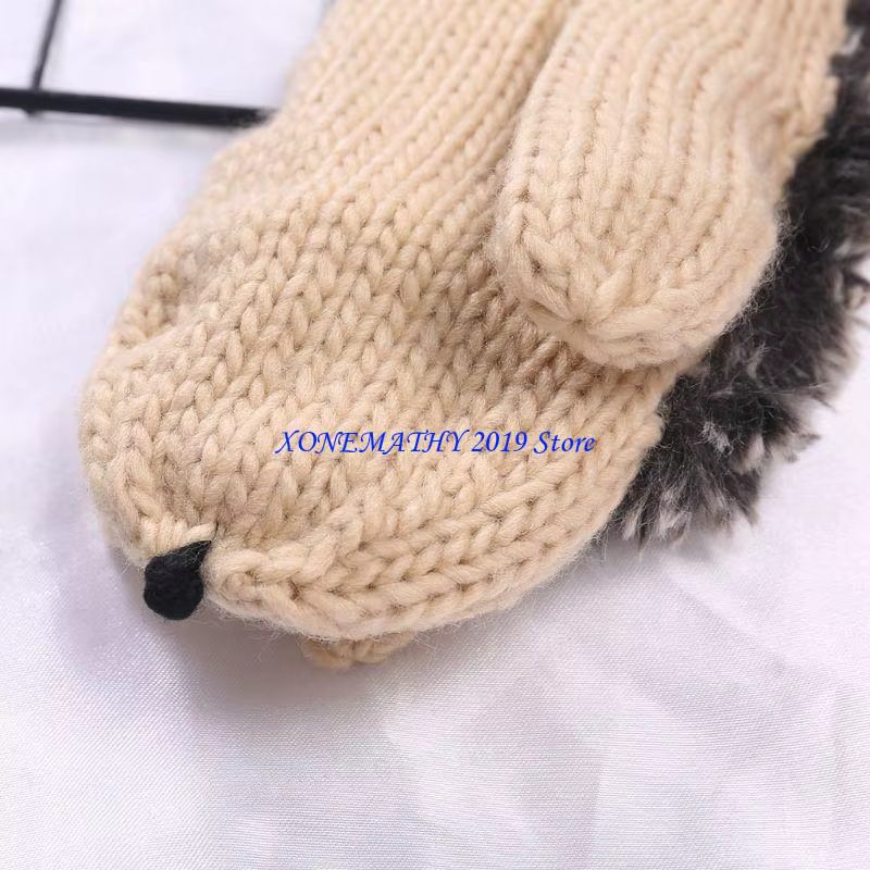 F42F – gants hérisson pour femmes filles