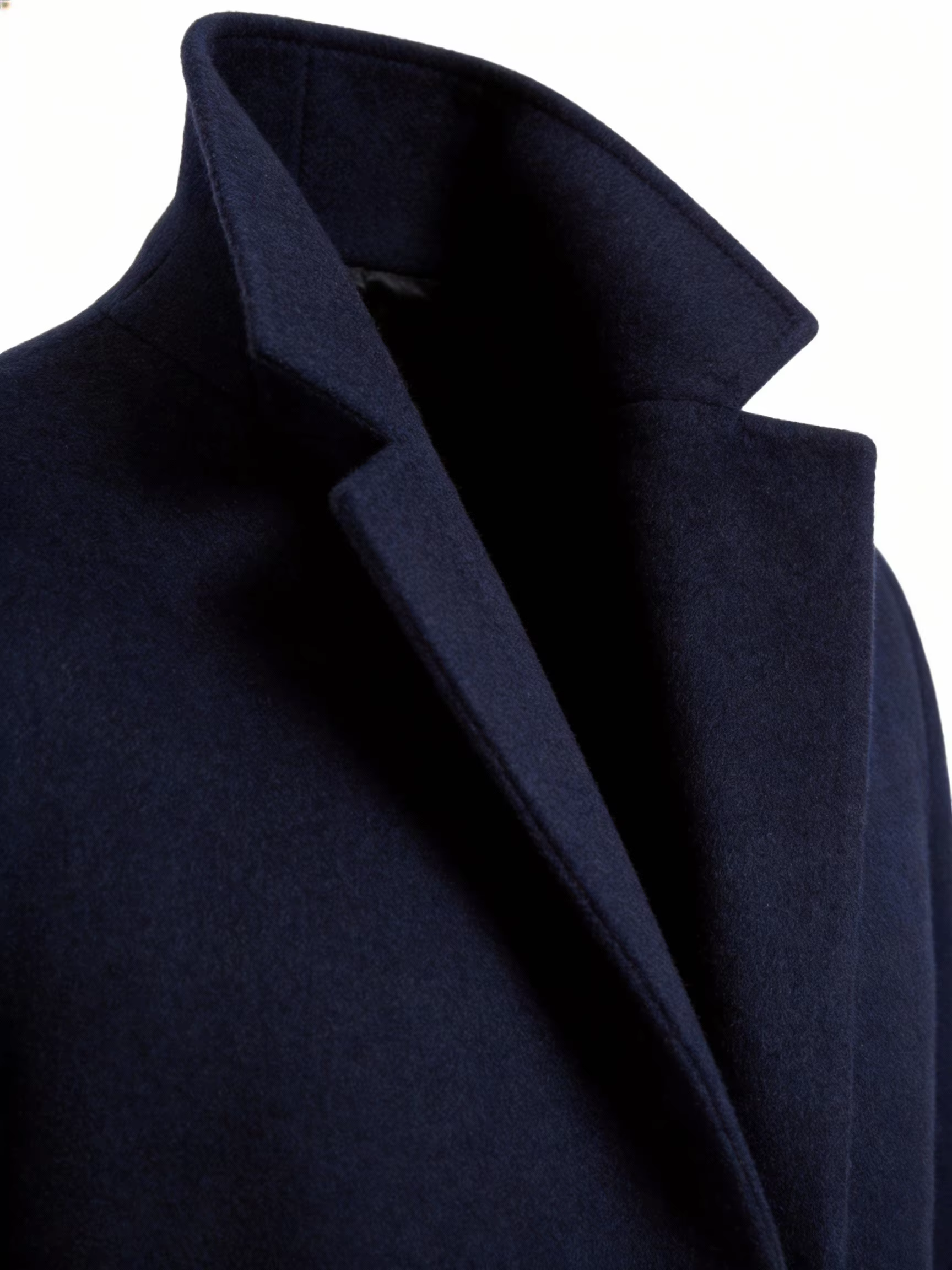 Manteau long pour homme, style britannique, coupe-vent, longueur genou, col classique, double boutonnage, design haut de gamme, printemps-automne