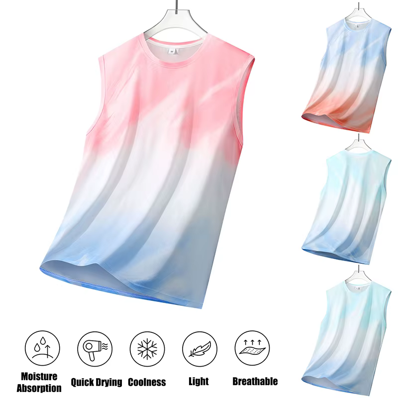 Gilet de course Marathon Color Block pour femme, gilet de sport respirant anti-UV pour homme, gilet d'entraînement de jogging anti-humidité