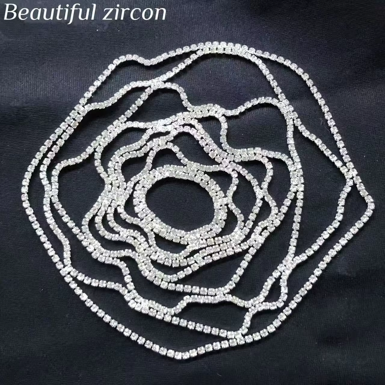 Couvre-chef en maille, accessoires pour cheveux, chaîne de mariée en cristal, bijoux, accessoires de tête exquis, nouvelle mode