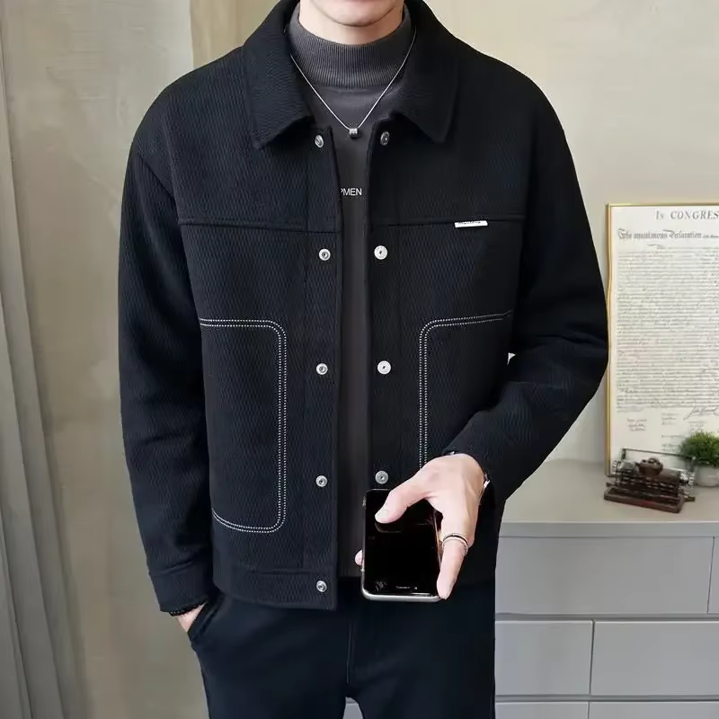 Veste pour hommes de haute qualité homme manteau élégant printemps automne marques originales pas cher vente vêtements mode 2025 livraison rapide Joker