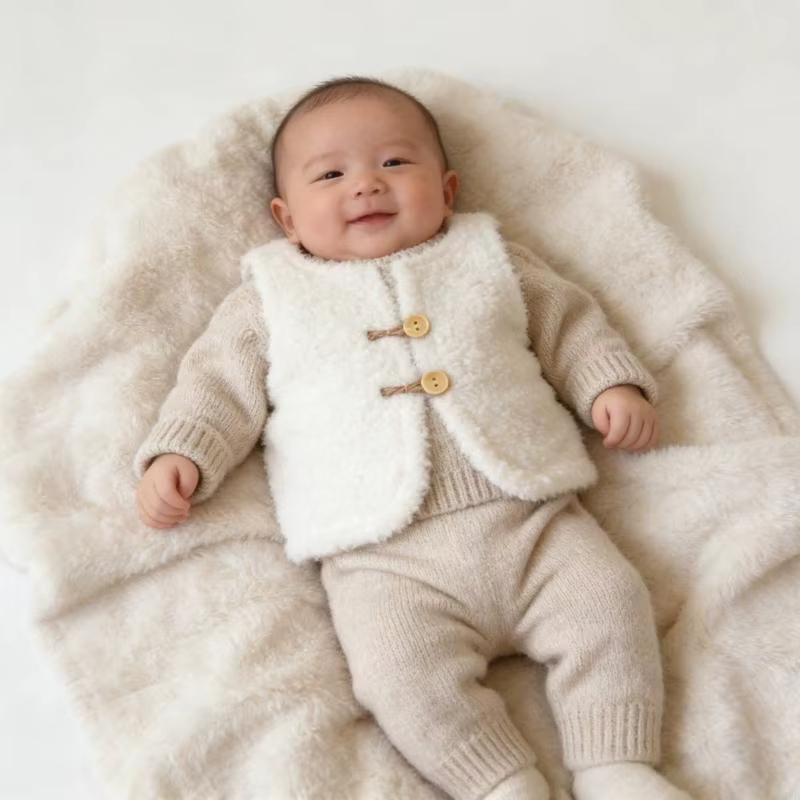Gilet photographie doux pour bébé, accessoires essentiels pour capturer d'adorables Portraits nouveau-nés confortablement
