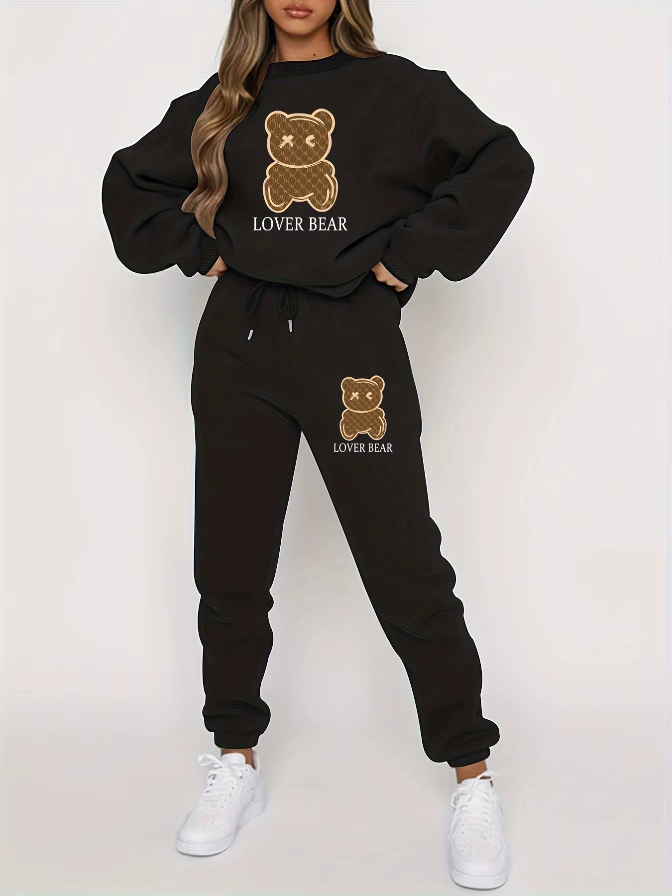 Ensemble pull noir pour femme