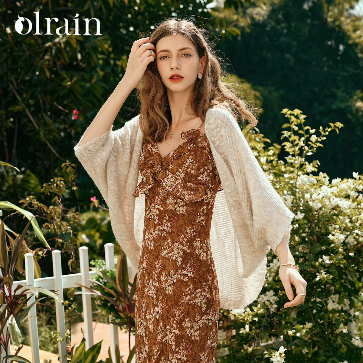 Cardigan OLrain à manches chauve-souris pour femme