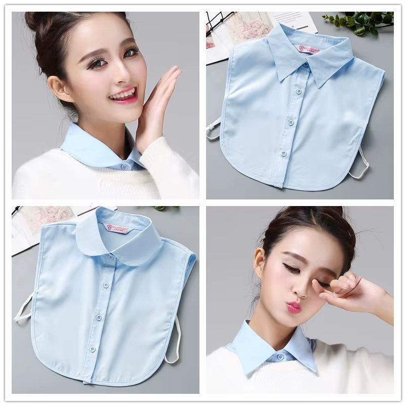 Faux col chemise femmes faux col femme automne printemps col détachable pour pull revers Blouse femmes vêtements accessoires