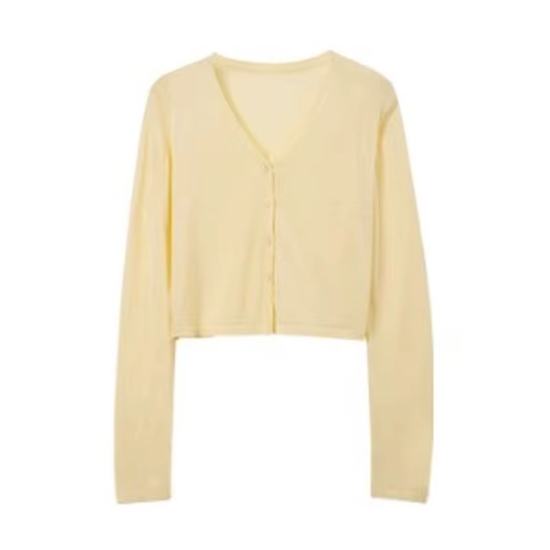 Pull tricoté pour femmes viscosé bleu ciel col V occasion spéciale Saint Valentin printemps été