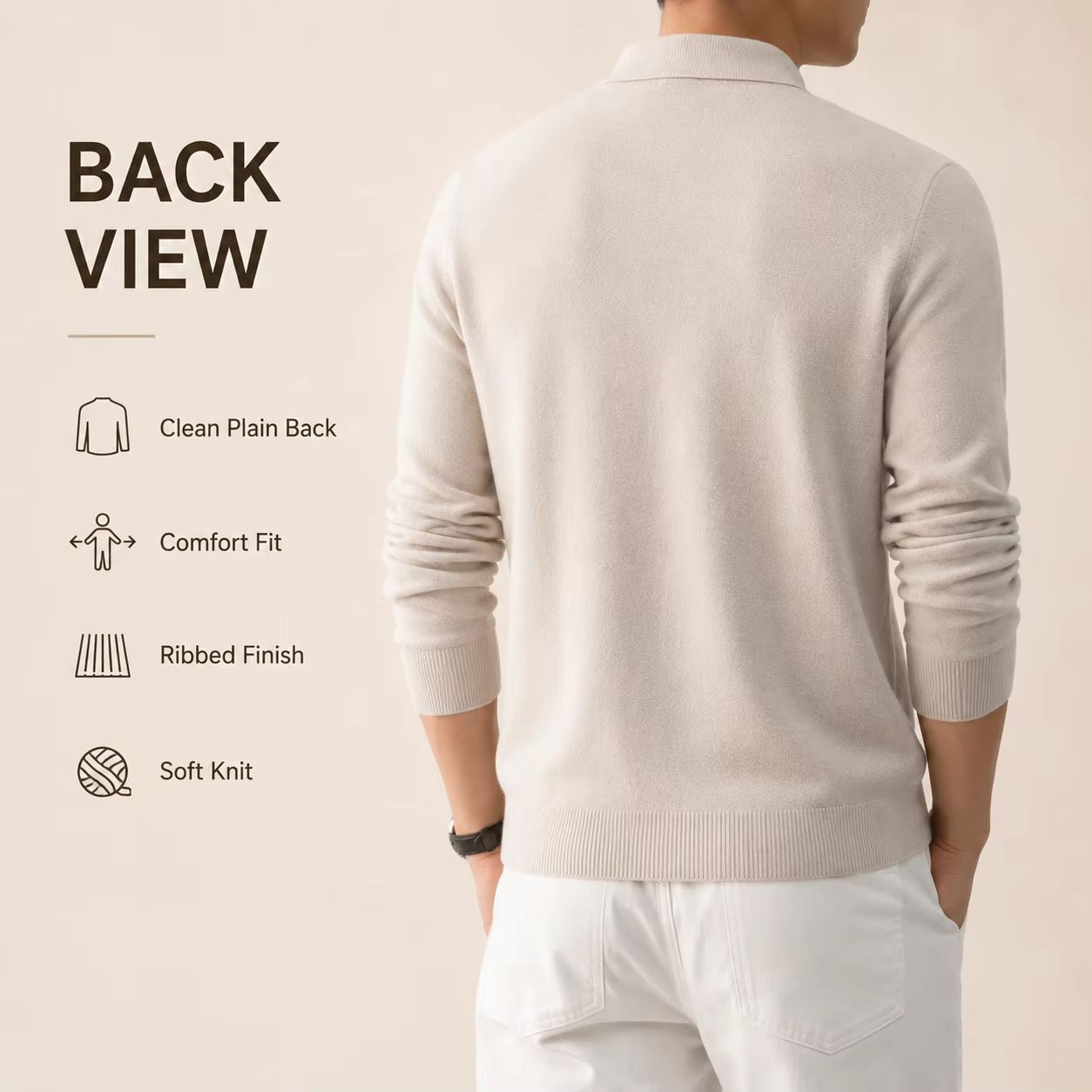 Pull en laine mélangée pour homme, tricot épais et chaud, anti-boulochage, toucher doux, manches longues, automne-hiver