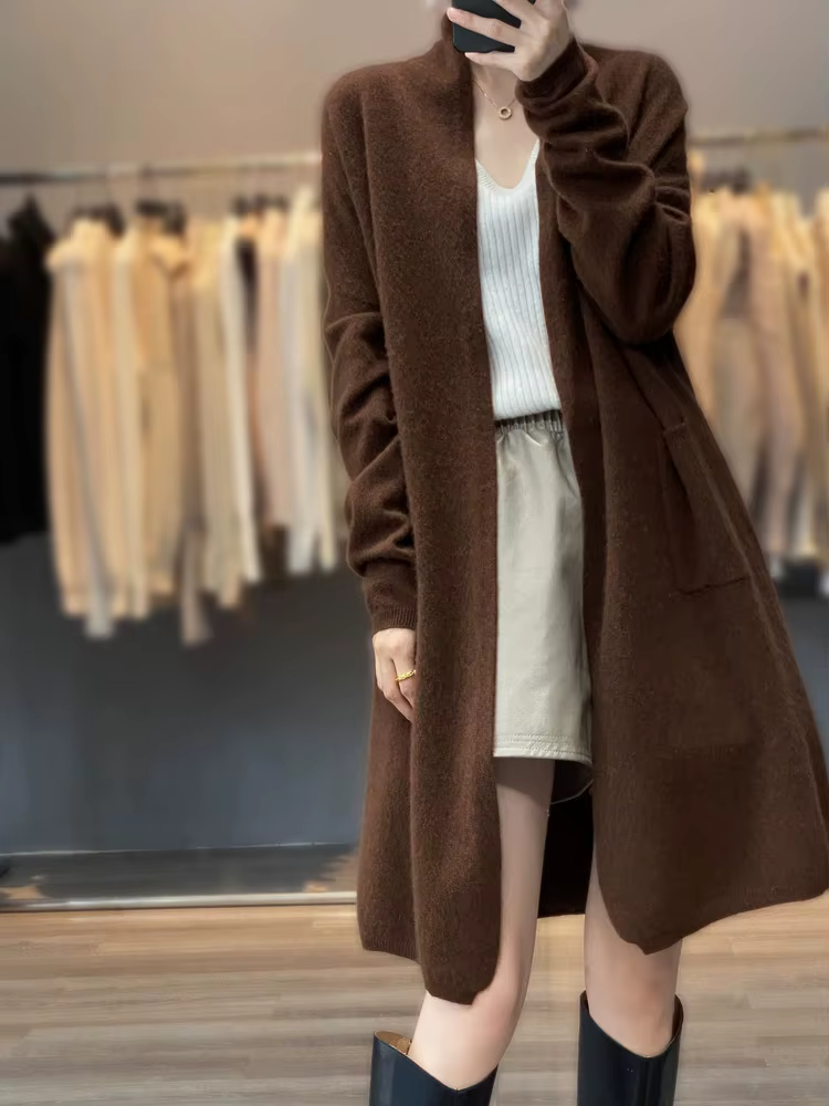 Cardigan en laine mérinos 100% pour femme