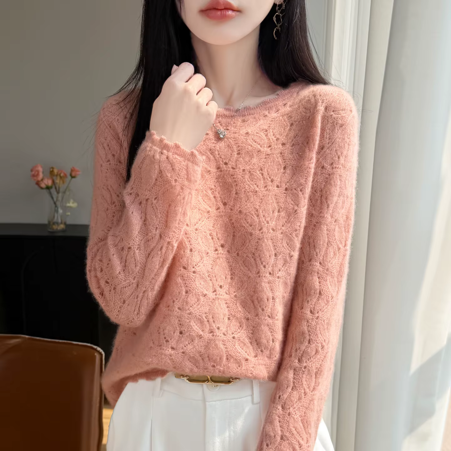 Pull en laine mérinos 100% pour femmes