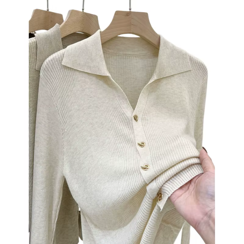 Cardigan en tricot à col en V