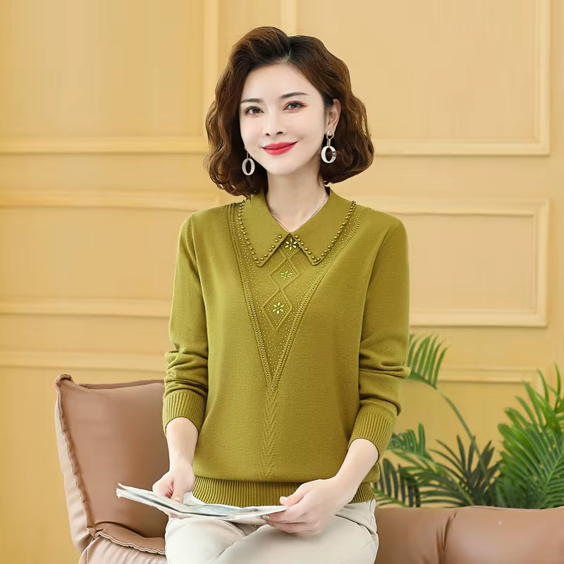 Femmes chandails nouveau 2026 mode automne hiver à manches longues tempérament décontracté tricoté pulls femme tricots bas chemise
