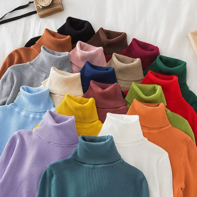 Pull col roulé pour femme
