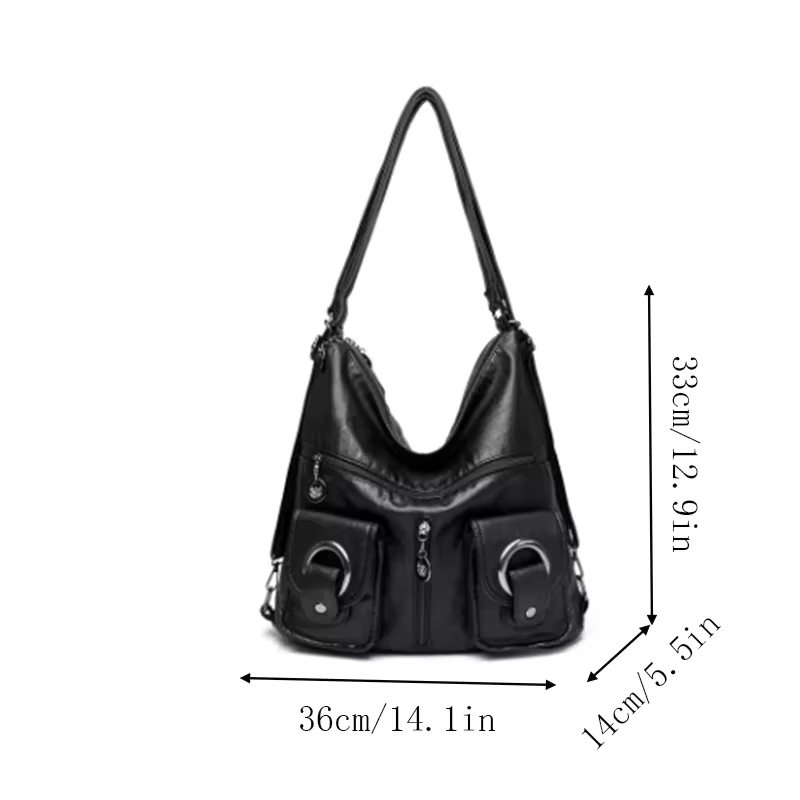 Sac à dos Vintage en cuir pour femmes, sac à bandoulière multifonctionnel, mode dames, sac à dos carré portable étanche