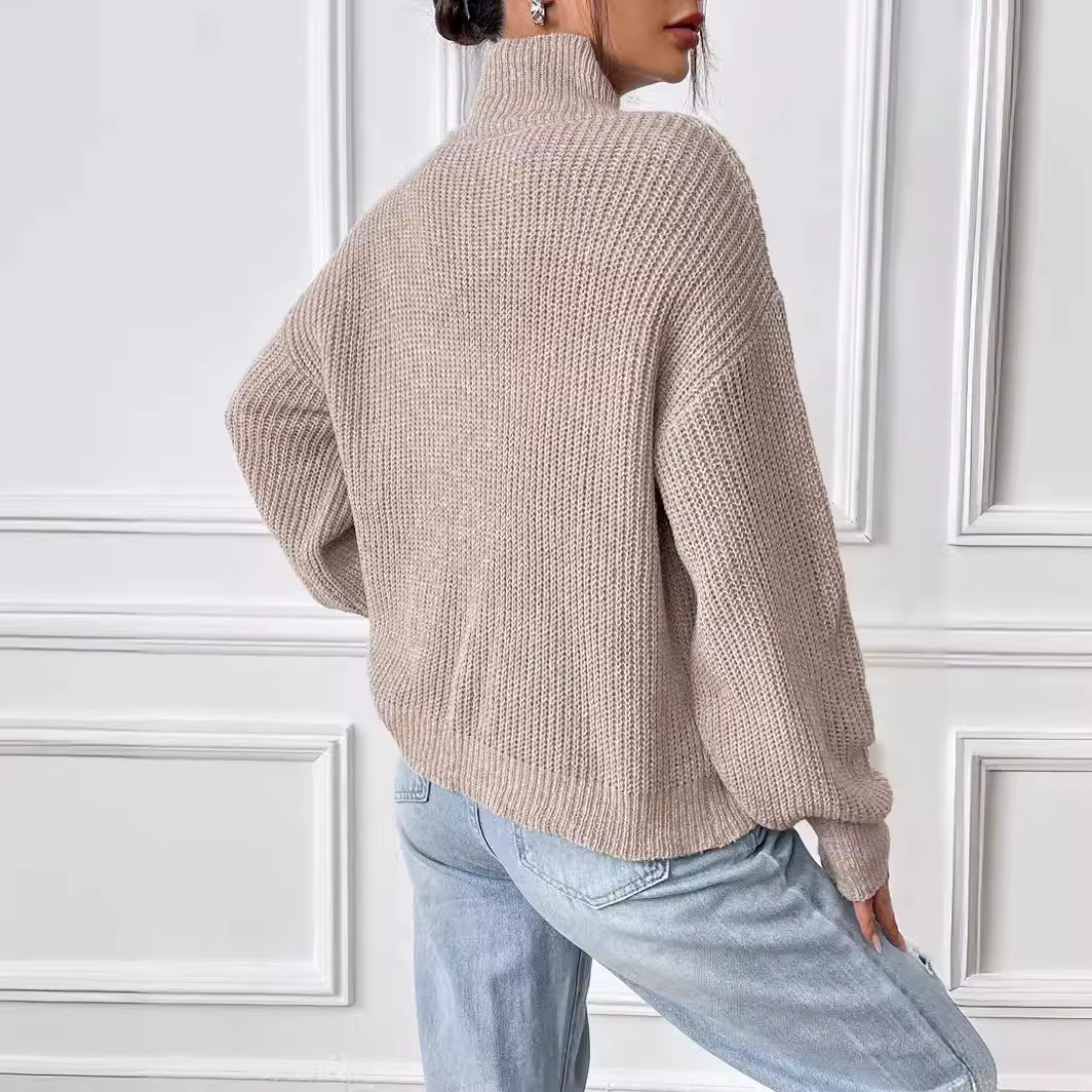 Pull féminin décontracté en polyester pour l'automne confortable et élégant pour femmes occasions spéciales