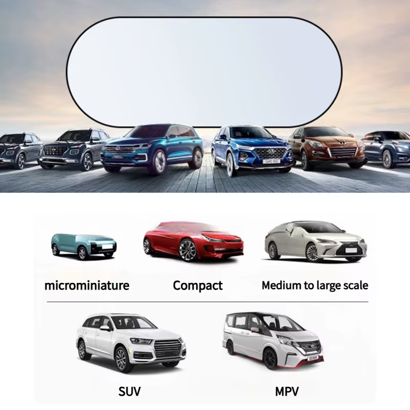 Pare-soleil réfléchissant UV pour voiture, protection solaire pour pare-brise arrière, isolation thermique, rideaux d'intimité pour voiture, pliables et rétractables