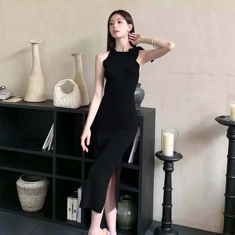 Genou longueur pull gilets femme chandails pulls femmes basique col en U Concert adolescents Prairie Sweeterharajuku arc esthétique fantaisie Ol