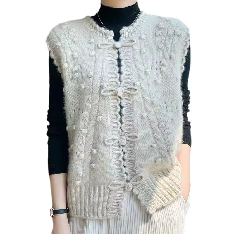 Gilet pull tricoté pour femme