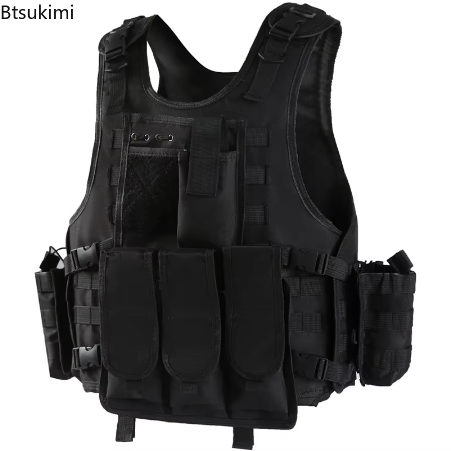 Gilet tactique amphibie, véhicule plat, équipement de pêche et de chasse Swat, gilet de Police blindé de l'armée militaire, gilet à balles peintes CS
