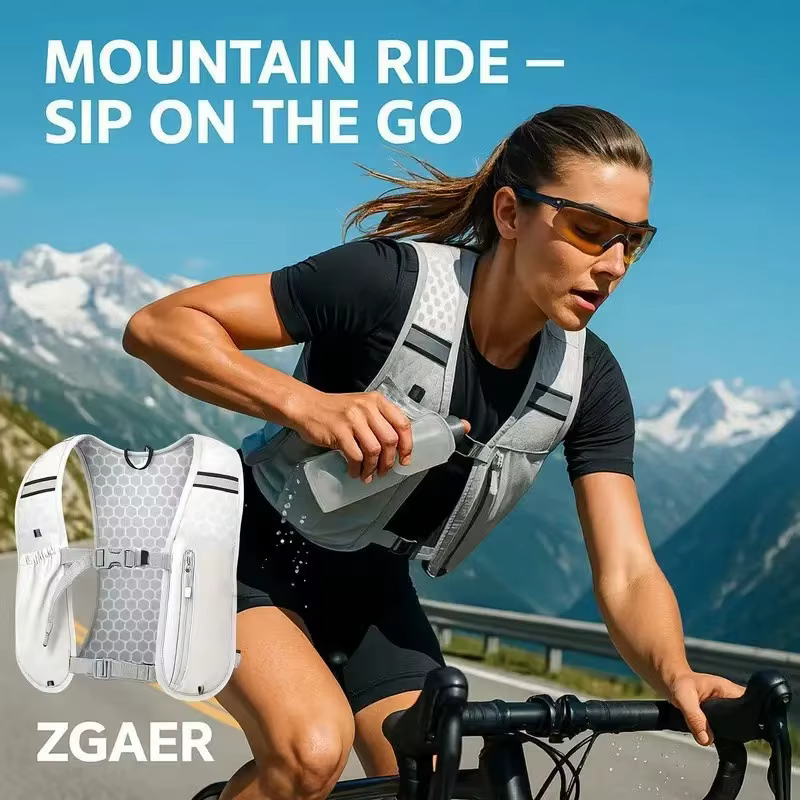 Gilet d'hydratation pour la course à pied pour femmes et hommes, résistant à l'eau, respirant, sac à dos pour la course, la randonnée, le cyclisme, les sentiers, les marathons