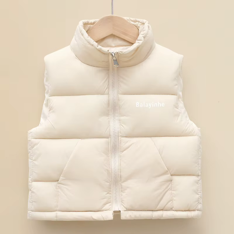 Nouveaux gilets d'hiver pour enfants pour garçons, filles et bébés, gilets en coton épais, chauds et à la mode pour enfants à porter