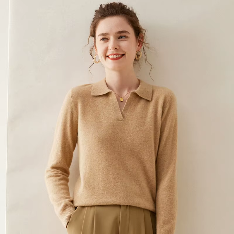WinvyNee-Pull en cachemire et laine mérinos pour femme