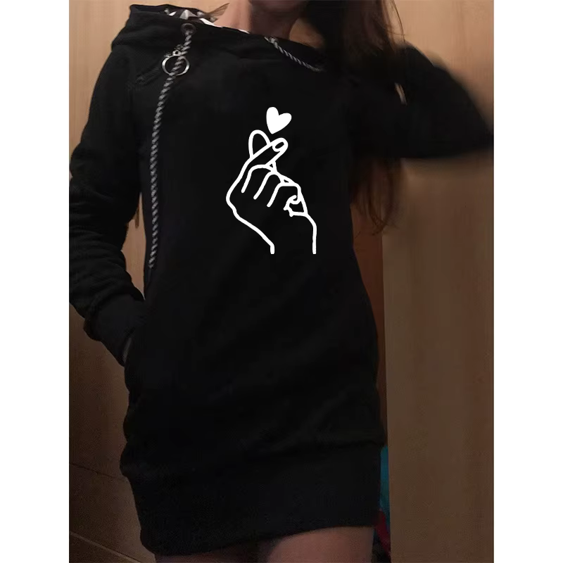 Femmes robe pull à manches longues