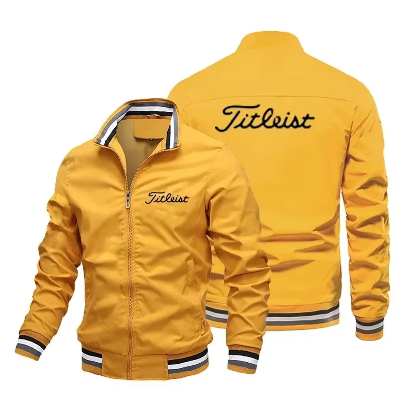 Veste décontractée d'extérieur pour homme à col montant et fermeture éclair, nouvelle mode printemps-automne 2026, confort sportif de haute qualité et