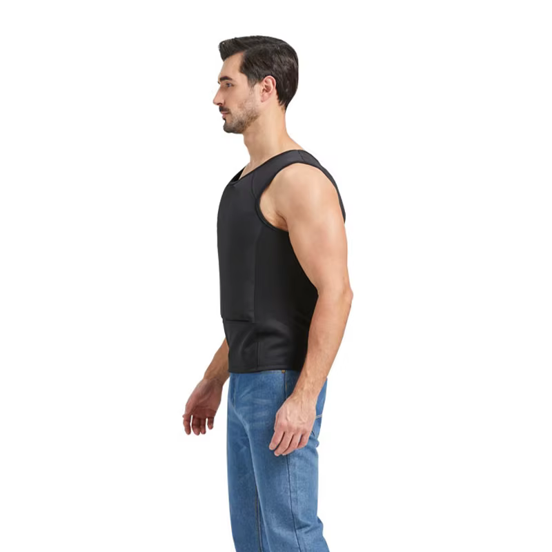Gilet de sécurité interne extensible dissimulé IIIA PE, doublure extérieure flexible et ajustée