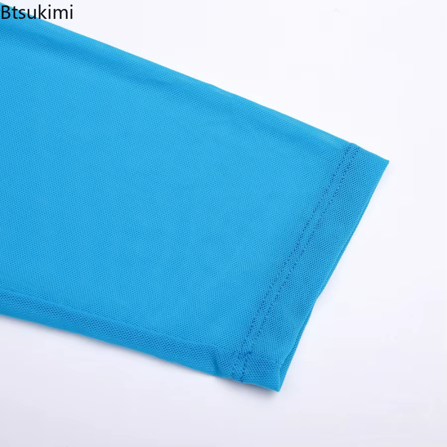 T-shirts sexy en maille pour hommes 2026 – Hauts transparents à manches longues très élastiques – T-shirts de compression pour le sport et le fitness – Tenue de gym transparente